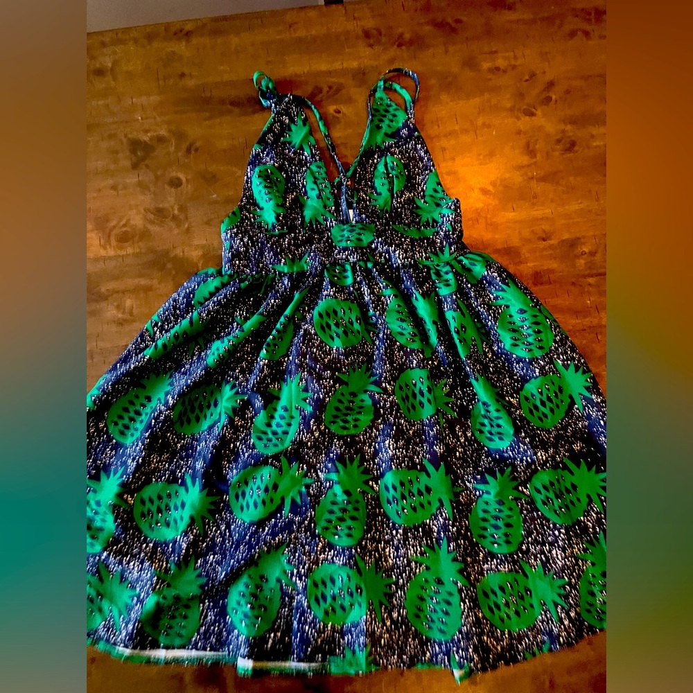 Pineapple mini dress size medium
